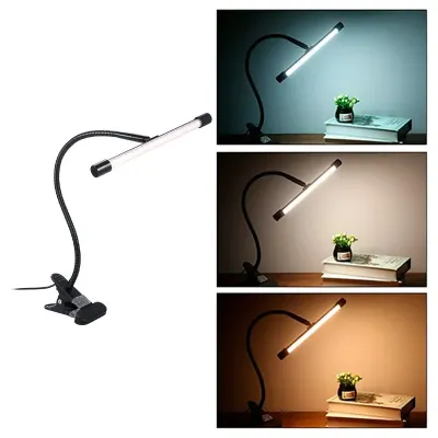 Настільна LED лампа Lesko M006-1 USB 24 Вт Чорний (14022-94111)