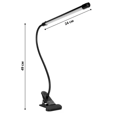 Настільна LED лампа Lesko M006-1 USB 24 Вт Чорний (14022-94111)