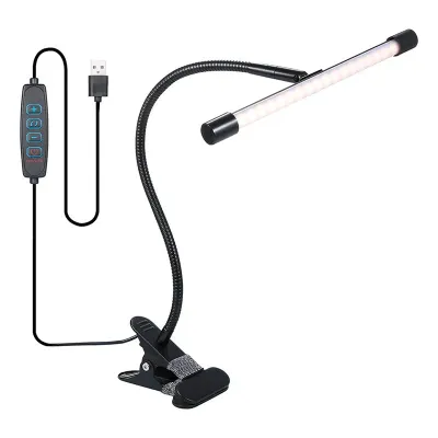 Настільна LED лампа Lesko M006-1 USB 24 Вт Чорний (14022-94111)