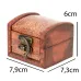 Скринька No Brand Guardar Тиснення 7.9х7.3х6 см Коричневий (27994)