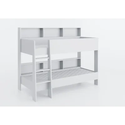 Двухярусная детская кровать Cubus Sway 2086x1276x1680 мм Белый (sw90200w) Двухярусная детская кровать Cubus Sway 2086x1276x1680 мм Белый (sw90200w)