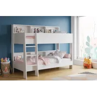 Двухярусная детская кровать Cubus Sway 2086x1276x1680 мм Белый (sw90200w)