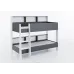 Двухярусная детская кровать Cubus Sway 2086x1276x1680 мм Белый/Антрацит (sw90200wat) Двухярусная детская кровать Cubus Sway 2086x1276x1680 мм Белый/Антрацит (sw90200wat)