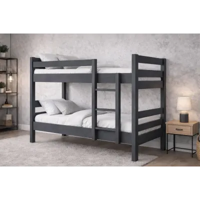 Двухярусная кровать-трансформер Cubus СКАЙ 90x200 см Антрацит (sktr90200at)