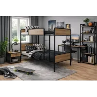 Двоярусне ліжко Cubus ХАЙТЕК ДАБЛ Люкс 90x200 см Дуб Крафт (htd90200lx)