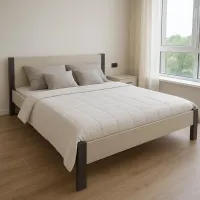 Ліжко полуторне Cubus АГАТА 120x200 см Кашемір (ag120200k)