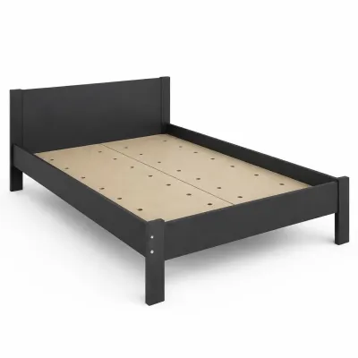 Ліжко полуторне Cubus АГАТА 120x200 см Антрацит (ag120200at)