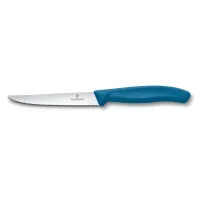 Кухонный нож Victorinox Swiss Classic Steak&Pizza 11 см Синий (6.7232.C1)
