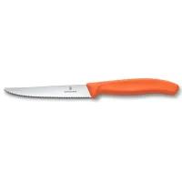 Кухонный нож Victorinox Swiss Classic Steak&Pizza 11 см Оранжевый (6.7239.C1)