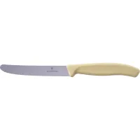 Кухонний ніж Victorinox Swiss Classic Tomato&Table 11 см Бежевий (6.7837.E7501)