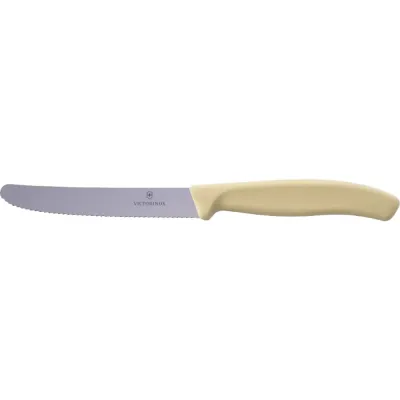 Кухонный нож Victorinox Swiss Classic Tomato&Table 11 см Бежевый (6.7837.E7501) Кухонный нож Victorinox Swiss Classic Tomato&Table 11 см Бежевый (6.7837.E7501)
