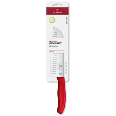 Нож Сантоку Victorinox Swiss Classic 17 см Красный (6.8521.17C1B)