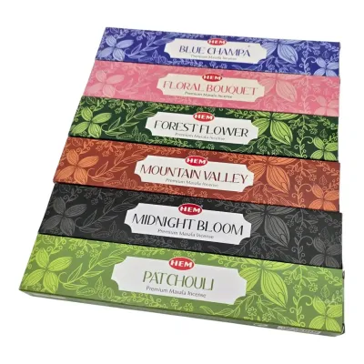Набор благовоний с держателем Hem Masala Gift Pack 6 ароматов (DN36548) Набор благовоний с держателем Hem Masala Gift Pack 6 ароматов (DN36548)
