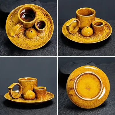 Подставка для благовоний Lesko JCSMJ20 13х5 см Mustard Yellow (13983-94734)