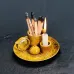 Подставка для благовоний Lesko JCSMJ20 13х5 см Mustard Yellow (13983-94734)