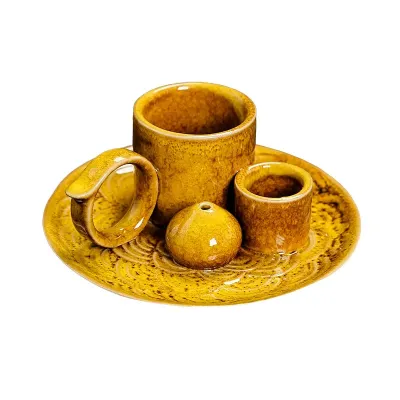 Подставка для благовоний Lesko JCSMJ20 13х5 см Mustard Yellow (13983-94734)