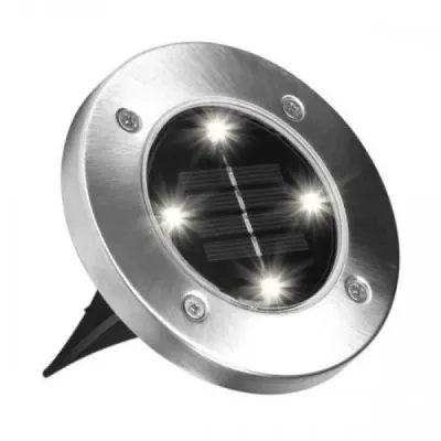 Уличный светильник Solar Disk Lights 5050 4шт Серый (hub_15f2sq 3219)