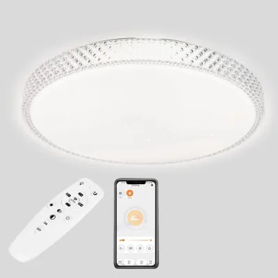 Настенно-потолочная LED люстра Sunlight 50 см Белый (413-500) Настенно-потолочная LED люстра Sunlight 50 см Белый (413-500)