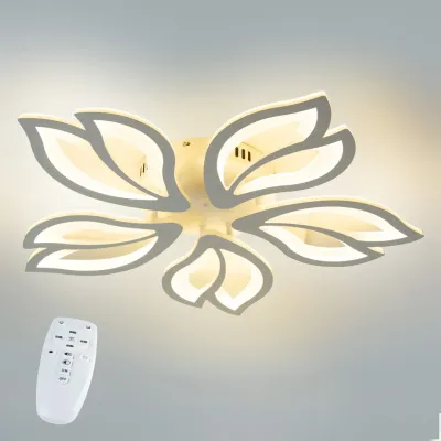 Стельова LED люстра Sunlight 56x12 см Білий (6158/5 WHT)