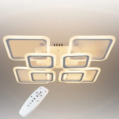 Потолочная LED люстра Sunlight 52x9 см Белый (6325/4+4S WHT) Потолочная LED люстра Sunlight 52x9 см Белый (6325/4+4S WHT)