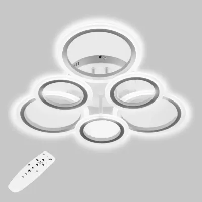 Стельова LED люстра Sunlight 54x9 см Білий (6326/3+3 WHT) Стельова LED люстра Sunlight 54x9 см Білий (6326/3+3 WHT)