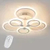 Стельова LED люстра Sunlight 54x9 см Білий (6326/3+3 WHT) Стельова LED люстра Sunlight 54x9 см Білий (6326/3+3 WHT)