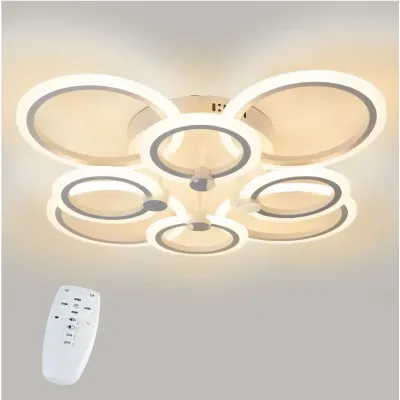 Стельова LED люстра Sunlight 58x9 см Білий (6326/4+4 WHT) Стельова LED люстра Sunlight 58x9 см Білий (6326/4+4 WHT)