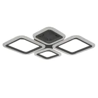 Потолочная LED люстра Sunlight 70x53x8 см Черный (6063/2+2 BLK)