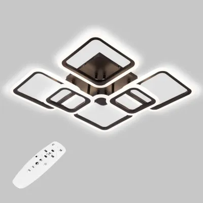 Потолочная LED люстра Sunlight 69x59x9 см Черный (6325/4+2S BLK) Потолочная LED люстра Sunlight 69x59x9 см Черный (6325/4+2S BLK)