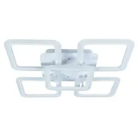 Стельова LED люстра Sunlight 49x49x9 см Білий (6325/4+1S WHT) Стельова LED люстра Sunlight 49x49x9 см Білий (6325/4+1S WHT)