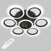 Потолочная LED люстра Sunlight 49x49x9 см Черный (6326/6+1S BLK) Потолочная LED люстра Sunlight 49x49x9 см Черный (6326/6+1S BLK)