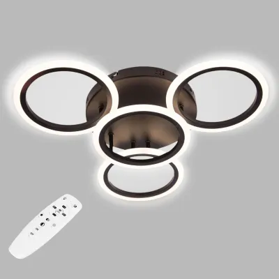 Потолочная LED люстра Sunlight 57x57x9 см Черный (6326/3+1 BLK) Потолочная LED люстра Sunlight 57x57x9 см Черный (6326/3+1 BLK)