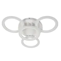 Стельова LED люстра Sunlight 57x57x9 см Білий (6326/3+1 WHT) Стельова LED люстра Sunlight 57x57x9 см Білий (6326/3+1 WHT)