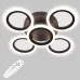Потолочная LED люстра Sunlight 58x58x9 см Черный (6326/4+1 BLK) Потолочная LED люстра Sunlight 58x58x9 см Черный (6326/4+1 BLK)