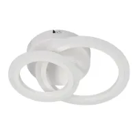 Стельова LED люстра Sunlight 27x21x6 см Білий (6326/1+1 WHT)