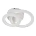 Стельова LED люстра Sunlight 27x21x6 см Білий (6326/1+1 WHT)