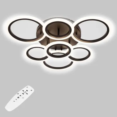 Потолочная LED люстра Sunlight 58x58x12 см Черный (6326/3+4 BLK) Потолочная LED люстра Sunlight 58x58x12 см Черный (6326/3+4 BLK)