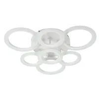 Стельова LED люстра Sunlight 58x58x12 см Білий (6326/3+4 WHT)