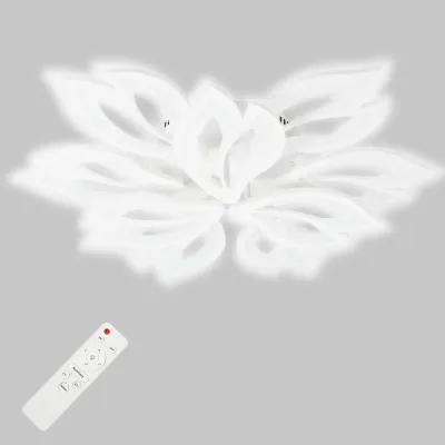 Стельова LED люстра Sunlight 64x12 см Білий (6158/6+3 WHT)