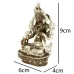Статуя Kailash Біла Тара 9х6х4 см Коричнево-сріблястий (23890)