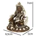 Статуя Kailash Дзамбала Будда Багатства 7х6.5х5 см Коричневий (23889)