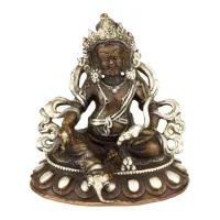 Статуя Kailash Дзамбала Будда Богатства 7х6.5х5 см Коричневый (23889)