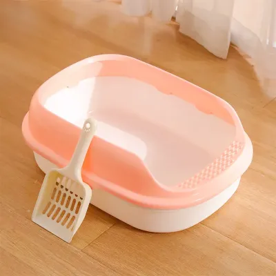 Туалет для кішок з лопаткою Taotaopets 226611 40x13.5x29 см Peach (8920-94553)