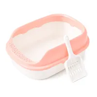 Туалет для кошек с лопаткой Taotaopets 226611 40x13.5x29 см Peach (8920-94553)