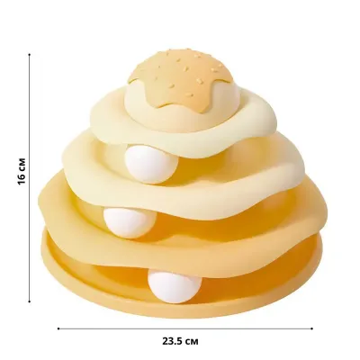 Іграшка для котів Taotaopets 07A10001 Вежа 235x160 мм Жовтий (14014-94176) Іграшка для котів Taotaopets 07A10001 Вежа 235x160 мм Жовтий (14014-94176)