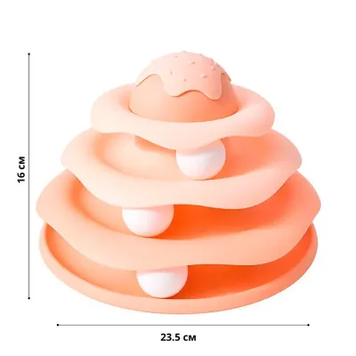 Іграшка для котів Taotaopets 07A10001 Вежа 235x160 мм Peach (14014-94173) Іграшка для котів Taotaopets 07A10001 Вежа 235x160 мм Peach (14014-94173)