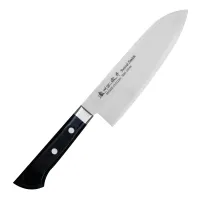 Ніж кухонний Сантоку Satake Unique Aogami 170 мм Чорний (803-359)