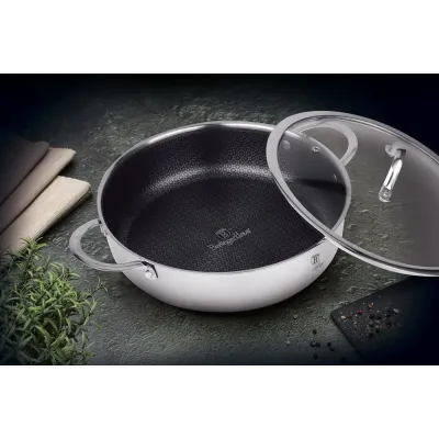 Сотейник Berlinger Haus Eternal Collection 28 см Сріблястий (BH-8515)
