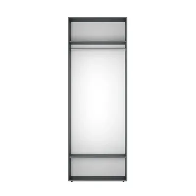 Шкаф распашной с антресолью Art In Head №1 Light 800x2500x500 мм Графит серый (A1LT11070000000) Шкаф распашной с антресолью Art In Head №1 Light 800x2500x500 мм Графит серый (A1LT11070000000)