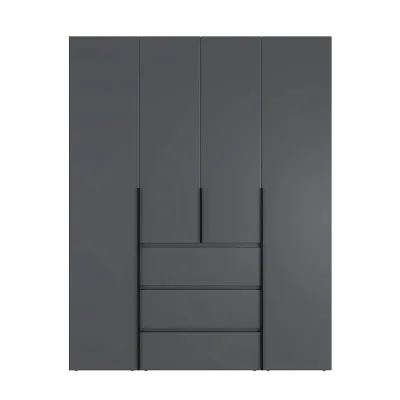 Шкаф распашной с антресолью Art In Head №1 Light 1600x2600x500 мм Графит серый (A2LTK017000000) Шкаф распашной с антресолью Art In Head №1 Light 1600x2600x500 мм Графит серый (A2LTK017000000)